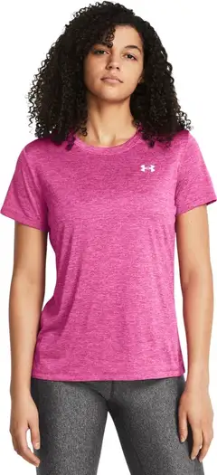 Under Armour naisten tekninen  treenipaita o-pääntiellä 1384230 - REBEL PINK - 3