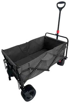 Fornorth puutarhakärry 115x61x105cm 100kg, musta - 3