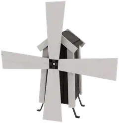 Tuulimylly grafiitin harmaa, 69x30x32cm - 1