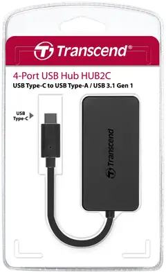 Transcend USB-jakaja TS-HUB2C 1xUSB TYPE-C to 4xUSB-A HUB - 4