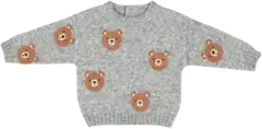 TEX BABY vauvojen neulepusero Nalle - GREY CHINE DARK - 1