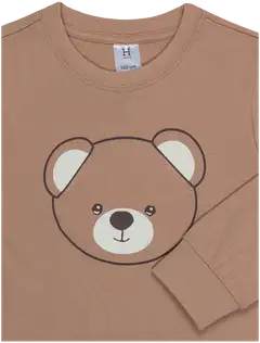 House lasten pyjama Nalle 232H032608 2-pack - Ruskea - 4