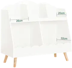 SoBuy lastenhylly valkoinen KMB100-W - 3