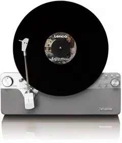 Lenco LSA-071SI täysin automaattinen pystylevysoitin hopea - 1