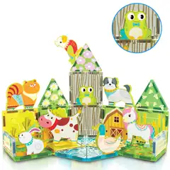 PicassoTiles magneettinen rakennussarja Farmi 26 osaa - 2
