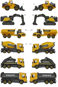 Majorette Volvo Premium työmaa-ajoneuvot, die-cast, 7,5 cm, lajitelma, myydään yksittäin - 6
