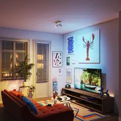 Philips Smart Lighting BOS kohdevalaisin GU10 5W RGB + säädettävä valkoinen 2 kpl kaukosäätimellä - 6