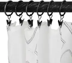 Ihanin verhorenkaat nipistimellä mustakulta 32/38 mm 10kpl/pss - 3