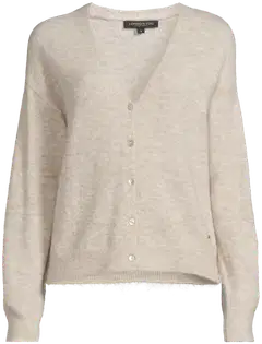 London Fog naisten mohairneuletakki 213L264011 - beige - 2