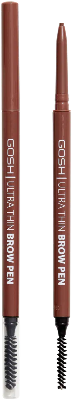 Gosh Ultra Thin Brow Pen 002 Greybrown -kulmakynä 0,09g - Brown - 1
