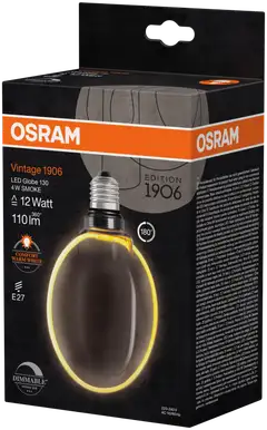 OSRAM LED-sisustuslamppu Vintage 1906 Globe 130mm 4W 110lm 1800K E27 O-filamentti savunharmaa lasi - 2