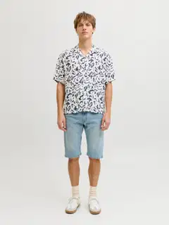 JJ REBEL miesten kauluspaita Jrebblossom - Folkstone Gray - 3