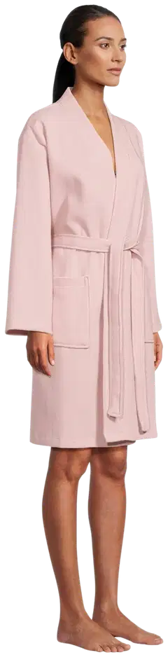Actuelle naisten kylpytakki vohvelikankaasta 215ASS2001 - Chalk pink - 4