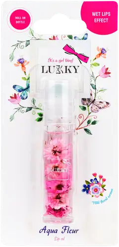 Lukky huuliöljy Aqua Fleur 7,5 ml, erilaisia - 2