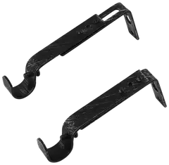 Ihanin verhotangon kannakkeet mustakulta 19mm 2kpl/pss - 1