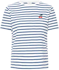 B.young naisten t paita Bypandinna - BRIGHT WHITE/MED BLUE STRIPE - 1