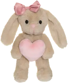 Pupu sydämellä beige 20 cm - 1
