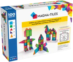 MAGNA-TILES® Clear Colours 100 osaa -magneettirakennussarja - 3