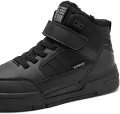 Dinsko lasten vedenpitävät vapaa-ajan jalkineet Oxford WP Warm - BLACK - 5