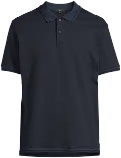 House miesten lyhythihainen pikeepaita struktuuritrikoota 195H292602 - Navy Blazer - 2