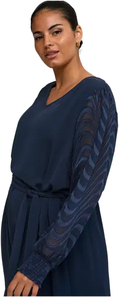 ONLY CARMAKOMA naisten mekko Carmetta - Navy Blazer - 7