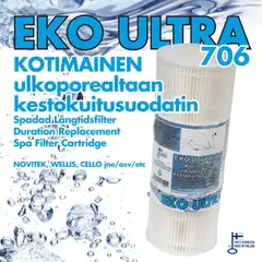 EKO ULTRA  706 ulkoporealtaan kestokuitusuodatin - 4