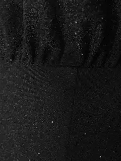 WKLY. naisten lyhyt kimallejuhlamekko pitkä hiha 218W382672 - black - 6
