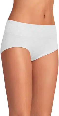 WKLY. naisten hipsterit 210W332665 - White melange - 4