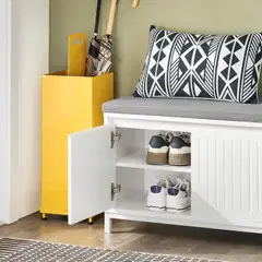 SoBuy kenkäkaappi valkoinen FSR172-W - 6