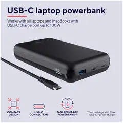 Trust Varavirtalähde Laro 100w USB-C - 12