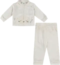 TEX BABY vauvojen fleece-setti Kissa - BEIGE CHINE LIGHT - 1