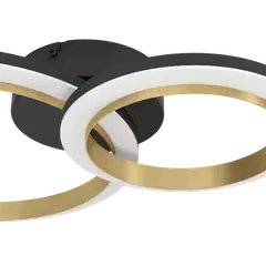 EGLO kattovalaisin Calliera LED 12W 42x30 cm musta/messinki - 3