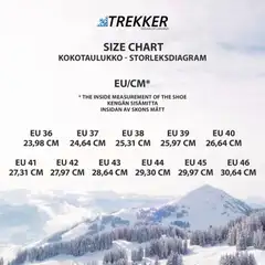 Trekker korkeavartiset nastakengät - MUSTA - 9