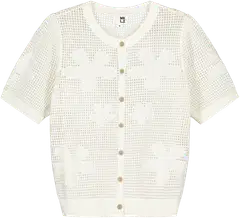 WKLY. naisten lyhythihainen neuletakki 213W090308 - Off white - 1