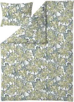 Finlayson satiini (Lyocell) pussilakanasetti Helvi 150X210+50X60 vihreä-petrooli - 1
