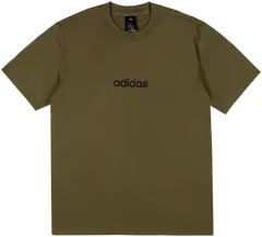 adidas miesten t-paita Logo JE9001 - Olive strada - 1