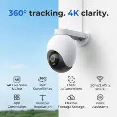 Imilab EC6 Pro 4K WiFi -valvontakamera ulkokäyttöön CMSXJ120A - 6