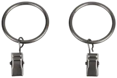 Ihanin verhorenkaat nipistimellä antrasiitti 32/38 mm 10kpl/pss - 3