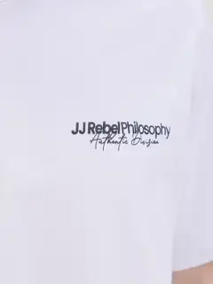 JJ Rebel miesten t-paita JREBZACK - WHITE - 4