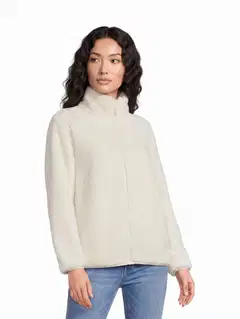 House naisten fleecetakki sherpa YLJ4610 - Coconut milk - 1