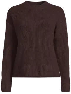 House naisten neulepusero kilppari soft 213H264013 - brown as cutting - 2