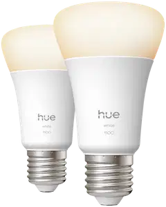 Philips Hue LED-lamppu 9.5W A60 E27 2700K 1100LM valkoinen 2 kappaletta - 1