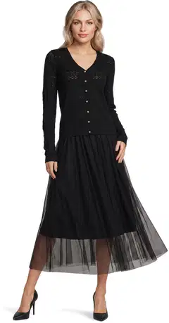 House naisten tyllihame 221H492404 - jet black - 4