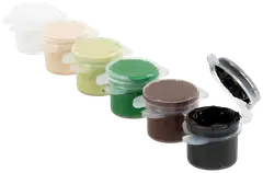 Creativ Company plus color -ask.maali luonnonrusk. 6x5ml - 1