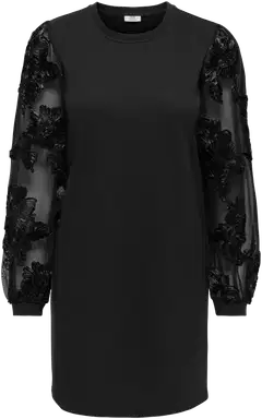 JDY naisten mekko Jdyfairview - Black CASA LACE SLEEVE - 1