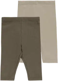 Ciraf vauvojen ribbileggingsit 2-pack 250B263111 - Dusty Olive & Abbey Stone - 1