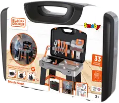 Smoby Black+Decker Bricolo Smart, salkkuun mahtuva, koottava työkalupenkki - 2