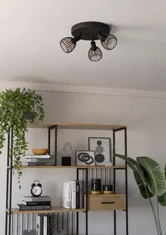 EGLO kattospotti 3-os. Sonnino, E14, musta - 4