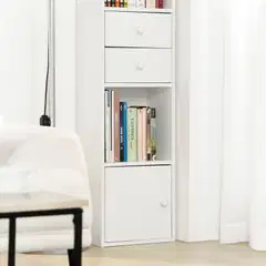 SoBuy säilytyskaappi valkoinen STR10-W - 6