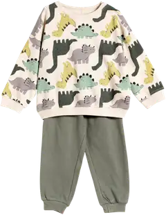 TEX BABY vauvojen collegesetti Dino I274193 - ECRU 2 - 1